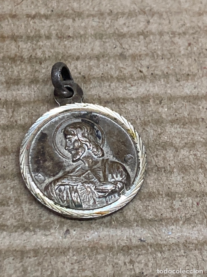Antig&uuml;edades: Medalla de plata religiosa - Foto 1