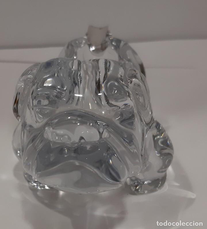 Antig&uuml;edades: PERRO EN CRISTAL Y PLATA CENICERO - Foto 3