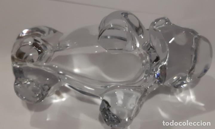 Antig&uuml;edades: PERRO EN CRISTAL Y PLATA CENICERO - Foto 5