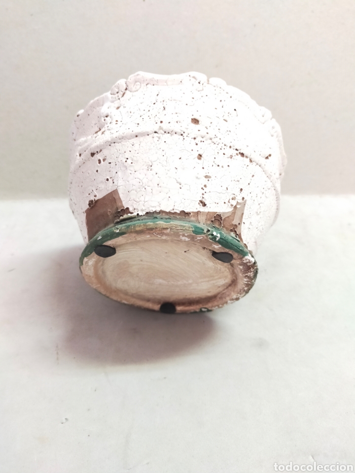 Antig&uuml;edades: MORTERO O ALMIREZ DE CERAMICA ESMALTADA EN BLANCO - Foto 5