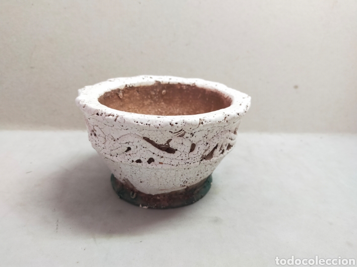 Antig&uuml;edades: MORTERO O ALMIREZ DE CERAMICA ESMALTADA EN BLANCO - Foto 9