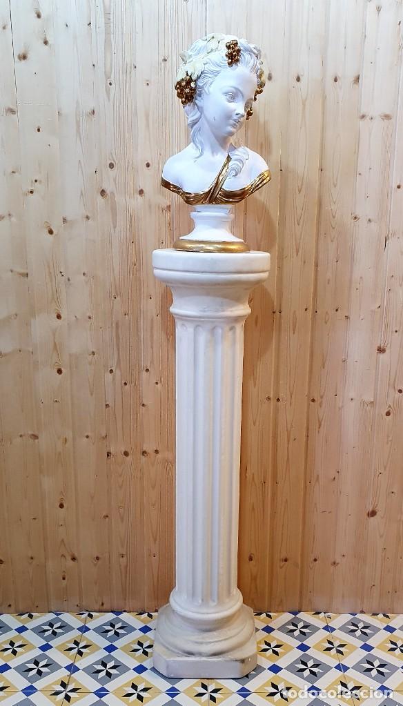 Antig&uuml;edades: COLUMNA CON BUSTO - Foto 1