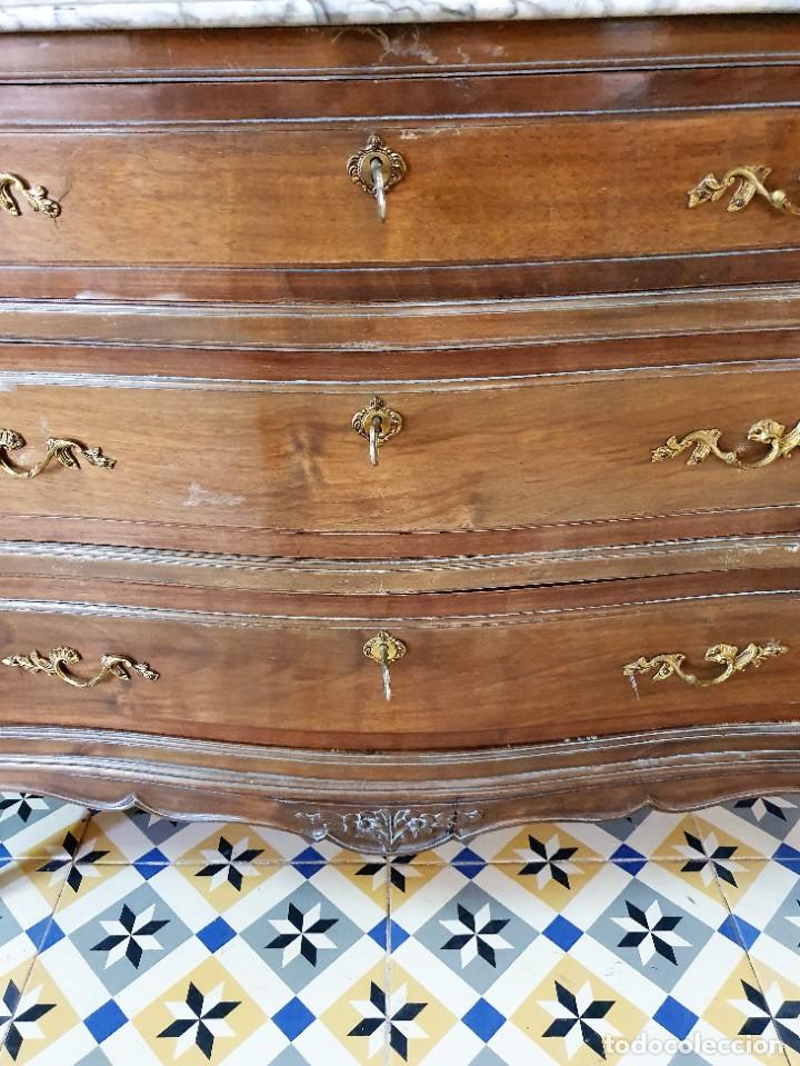 Antig&uuml;edades: ANTIGUA COMODA CON ESPEJO - Foto 3