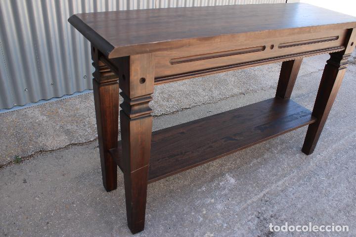 Antig&uuml;edades: consola mesa recibidor de madera - Foto 5