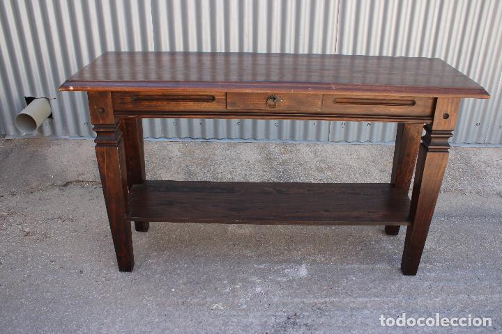 Antig&uuml;edades: consola mesa recibidor de madera - Foto 6