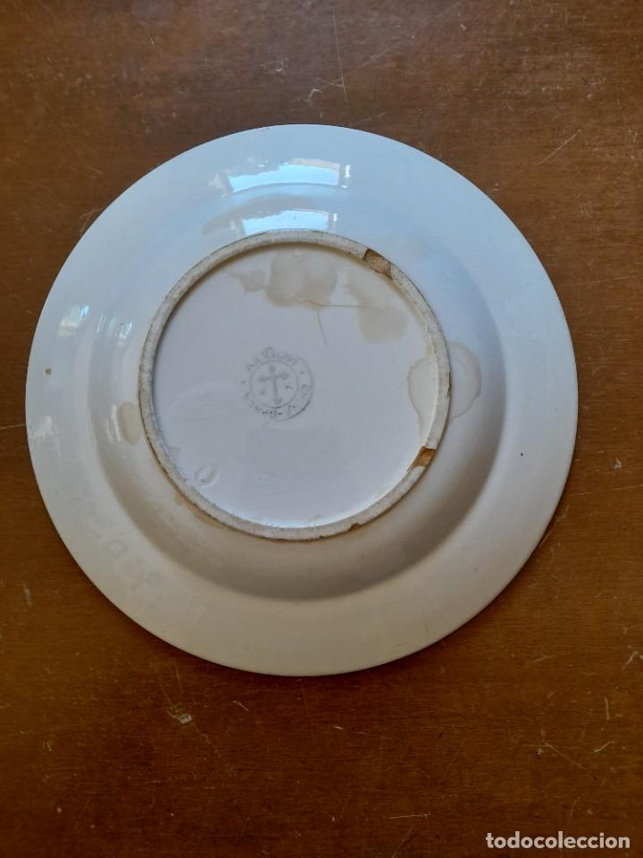 Antig&uuml;edades: Plato de China opaca 1925 - Foto 2