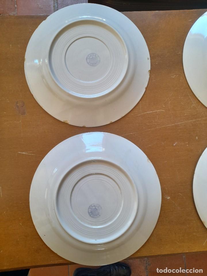 Antig&uuml;edades: Cuatro platos planos de Vargas Segovia - Foto 3