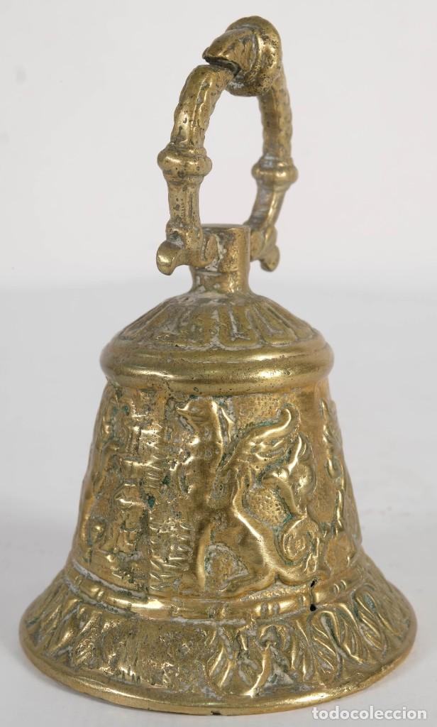 Antig&uuml;edades: Campana en bronce siglo XIX - Foto 3