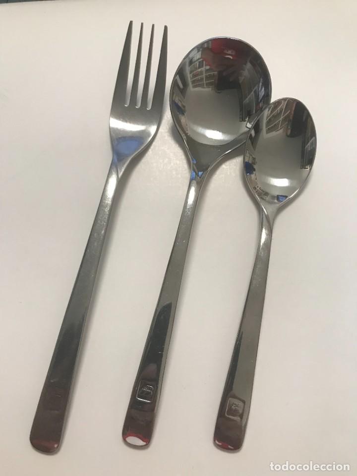 Antig&uuml;edades: CUBERTERIA IBERIA AEROLINEAS, TENEDOR, CUCHARA, CUCHARITA, PRIMERA CLASE (1)