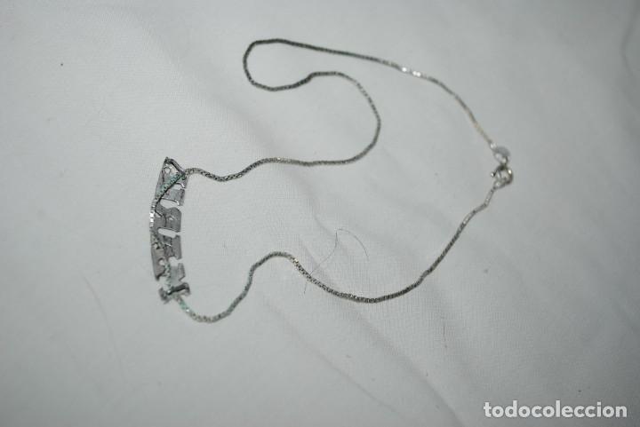 Antig&uuml;edades: CADENA DE PLATA , CON EL NOMBRE DE , MARIA. - Foto 2