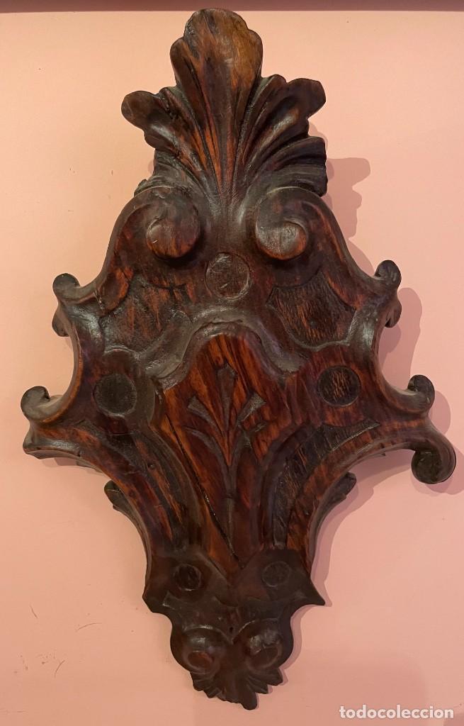 Antig&uuml;edades: Copete antiguo de madera - Foto 1