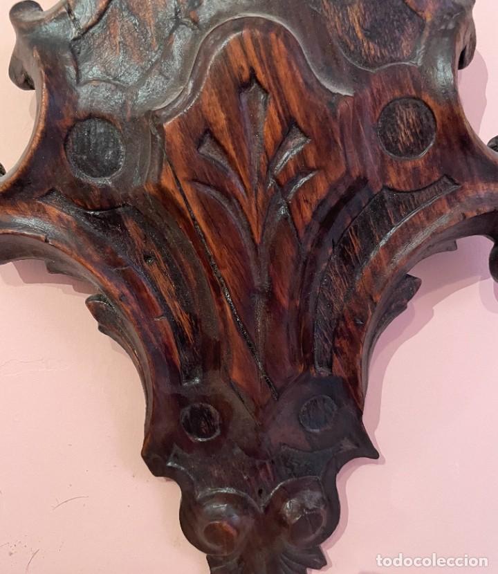 Antig&uuml;edades: Copete antiguo de madera - Foto 2