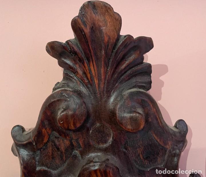 Antig&uuml;edades: Copete antiguo de madera - Foto 3