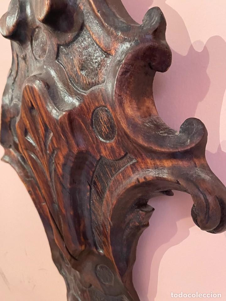 Antig&uuml;edades: Copete antiguo de madera - Foto 4