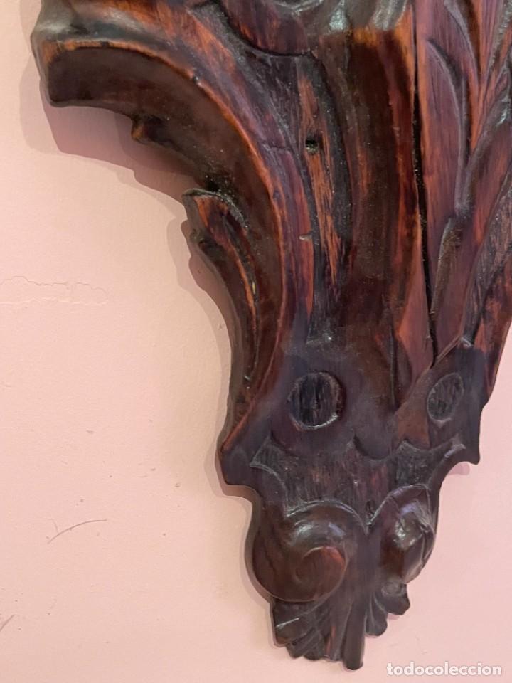 Antig&uuml;edades: Copete antiguo de madera - Foto 5