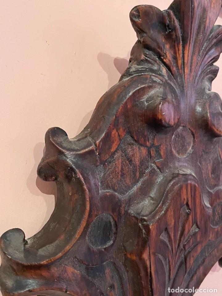 Antig&uuml;edades: Copete antiguo de madera - Foto 6