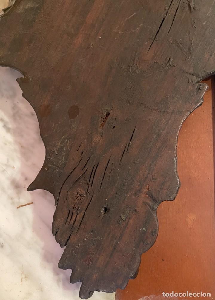 Antig&uuml;edades: Copete antiguo de madera - Foto 8