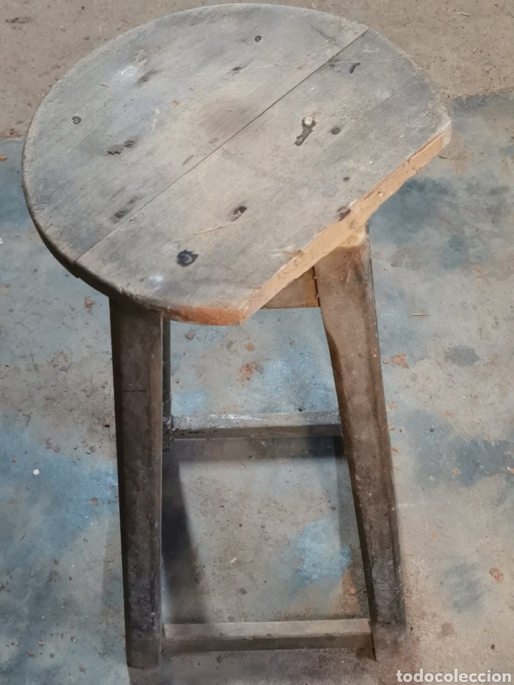 Antig&uuml;edades: Taburete alto - Foto 4
