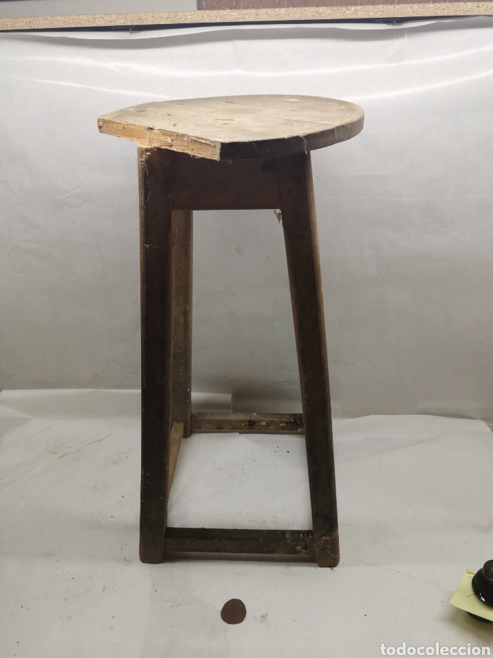 Antig&uuml;edades: Taburete alto - Foto 1