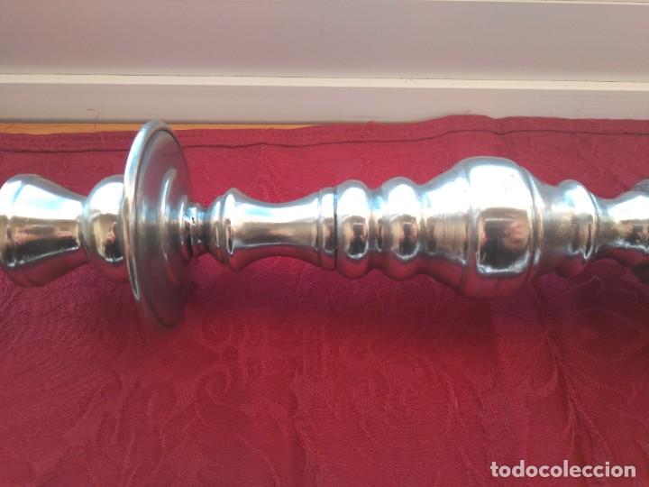 Antig&uuml;edades: Candelabro de esta&ntilde;o portugu&eacute;s - Foto 4