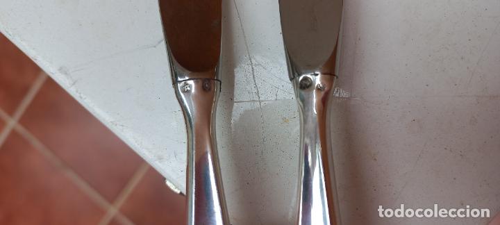 Antig&uuml;edades: 2 ANTIGUOS CUCHILLOS CON MANGO DE PLATA. - Foto 3