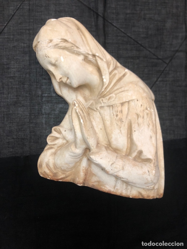 Antig&uuml;edades: ANTIGUA VIRGEN EN ESCAYOLA - Foto 1