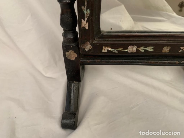 Antig&uuml;edades: ESPEJO DE TOCADOR CON INCRUSTACIONES - Foto 4