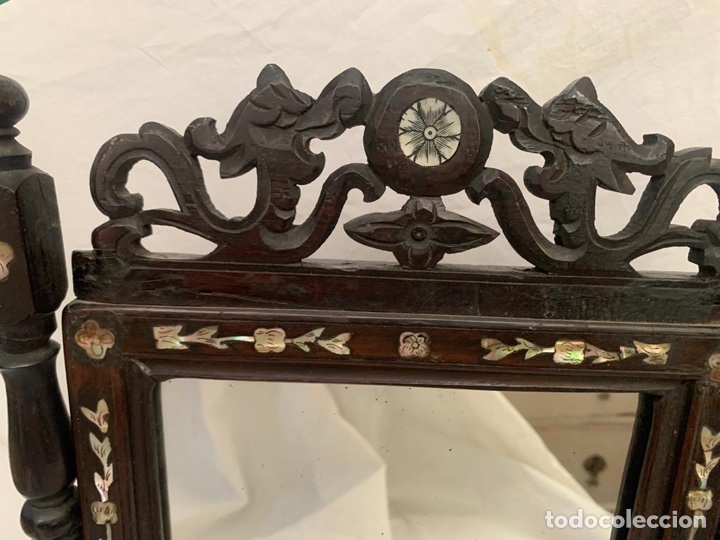 Antig&uuml;edades: ESPEJO DE TOCADOR CON INCRUSTACIONES - Foto 2