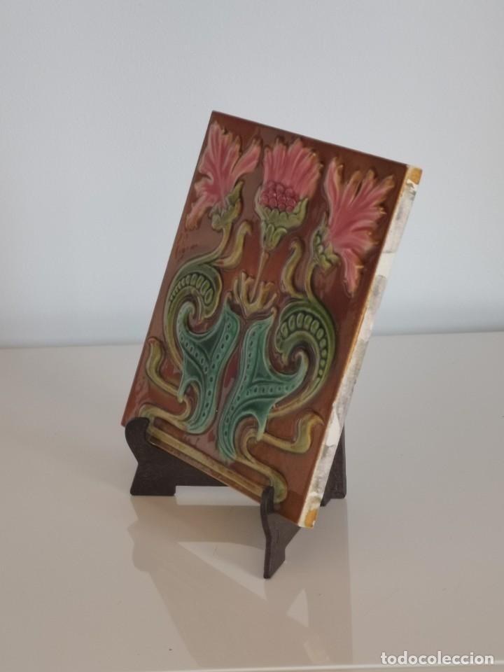 Antig&uuml;edades: PRECIOSO AZULEJO MODERNISTA - Foto 2