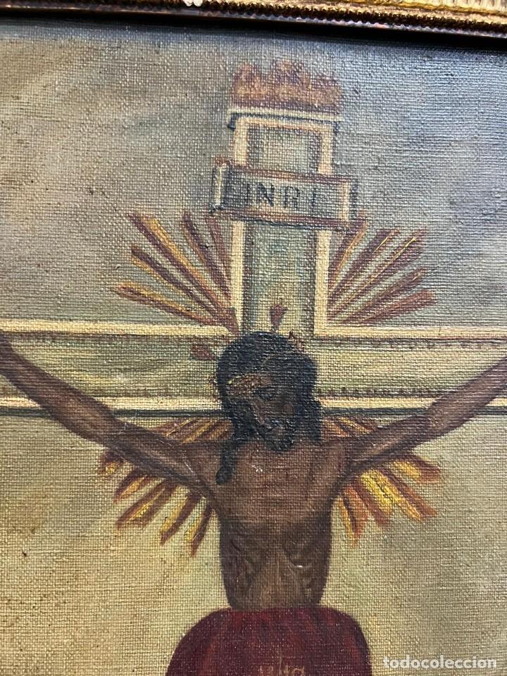Antig&uuml;edades: &Oacute;leo de Se&ntilde;or Crucificado - Foto 2