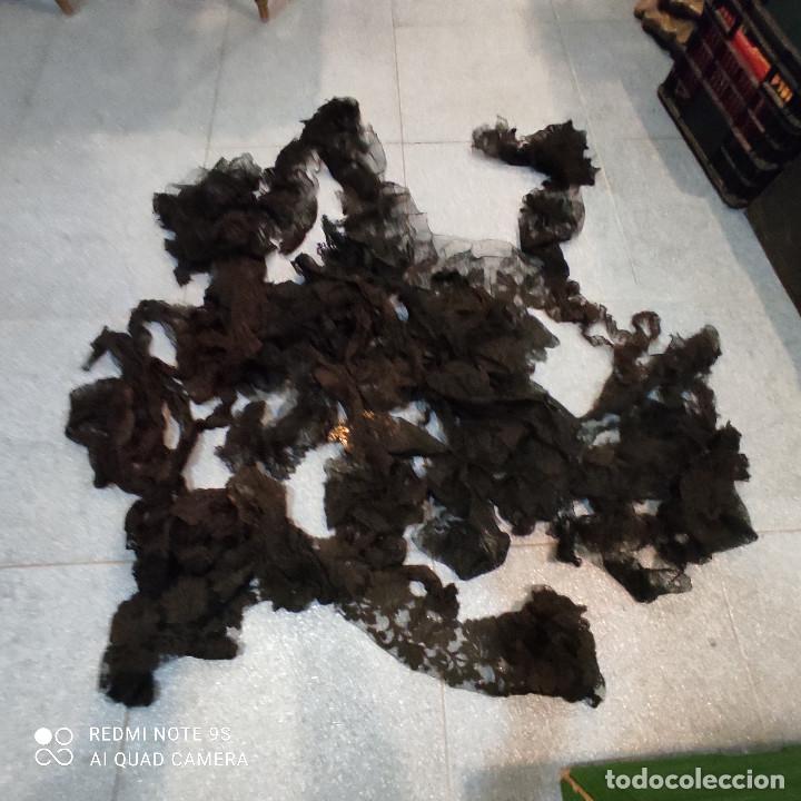 Antig&uuml;edades: lotes de encajes en negro - Foto 1