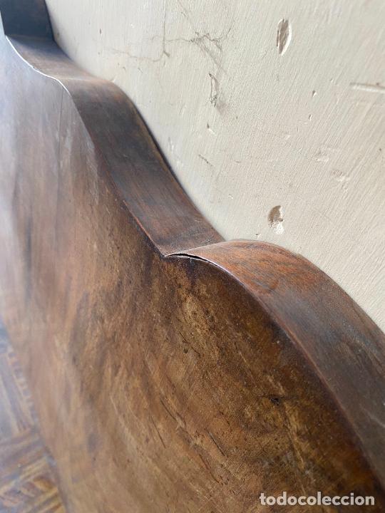 Antig&uuml;edades: Piecero de cama de madera antiguo - Foto 3