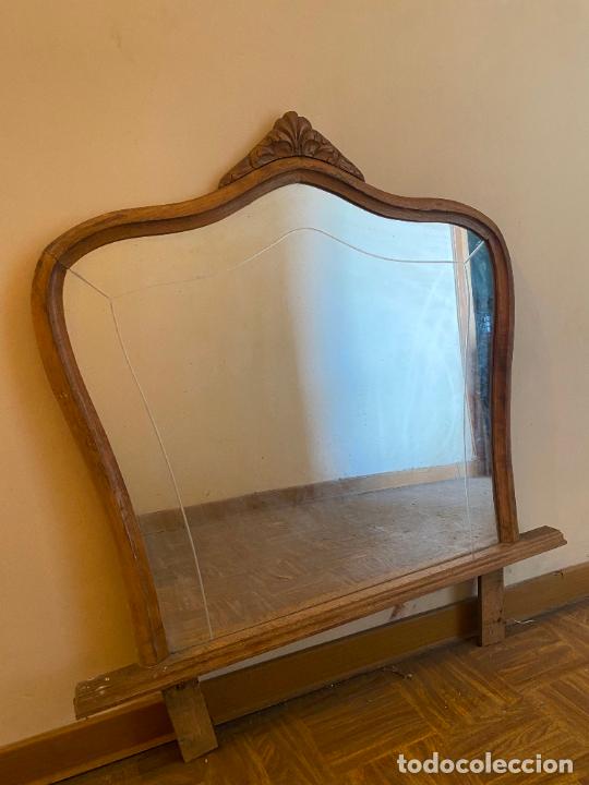 Antig&uuml;edades: Espejo de madera antiguo - Foto 2