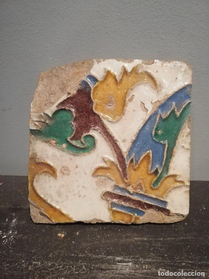 Antig&uuml;edades: AZULEJO DE ARISTA S. XVI - Foto 2