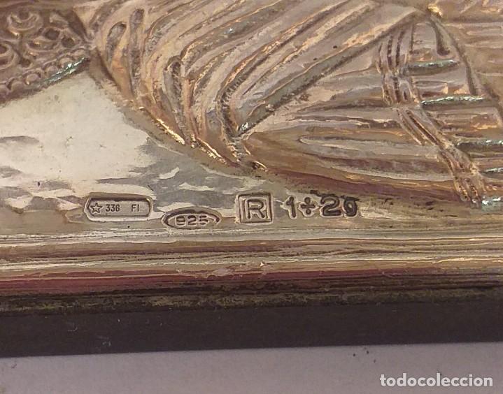 Antig&uuml;edades: Icono de plata con marca - Foto 3