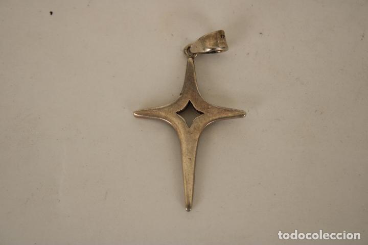 Antig&uuml;edades: cruz colgante plata 925 - Foto 3