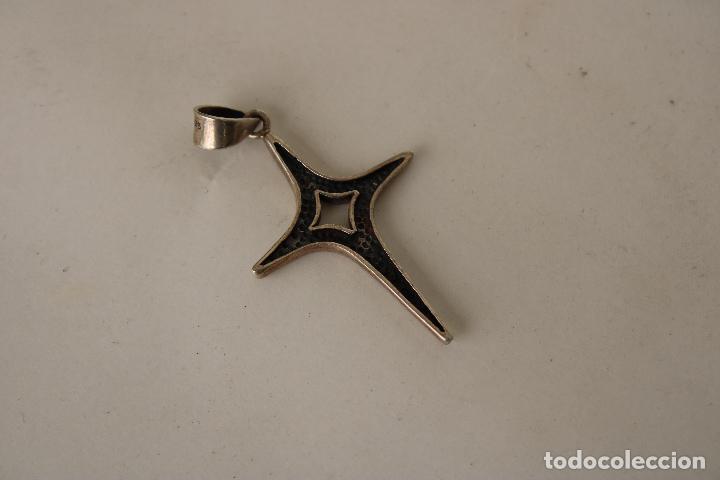 Antig&uuml;edades: cruz colgante plata 925 - Foto 4
