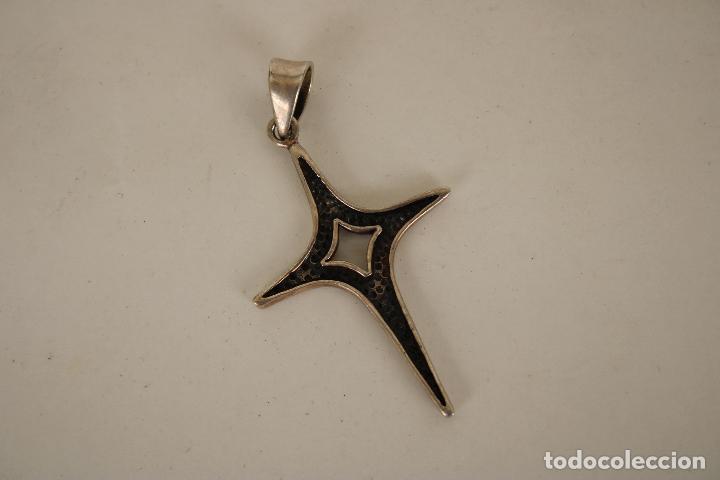 Antig&uuml;edades: cruz colgante plata 925 - Foto 1