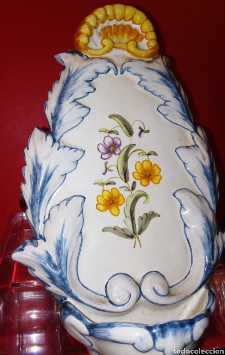 Antig&uuml;edades: BENDITERA - CERAMICA DE ALCORA - - Foto 2