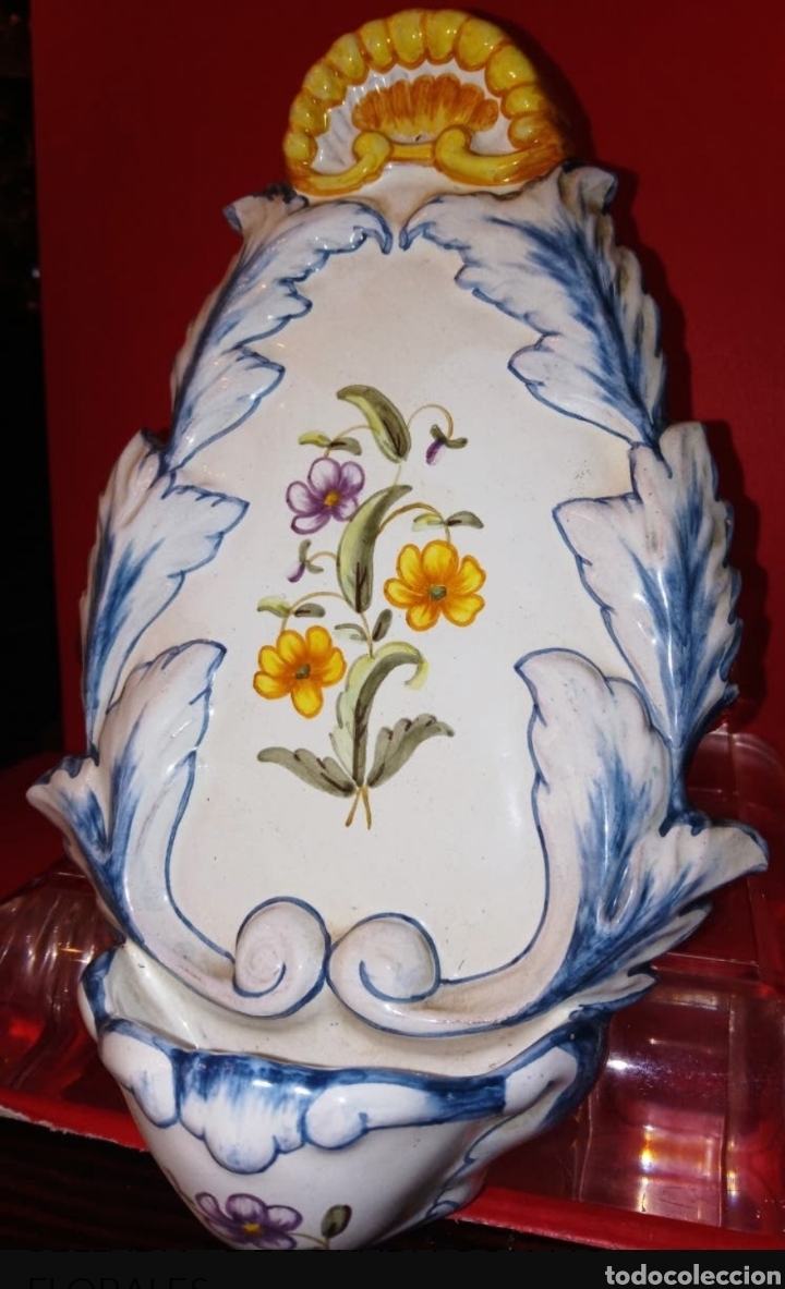 Antig&uuml;edades: BENDITERA - CERAMICA DE ALCORA - - Foto 3