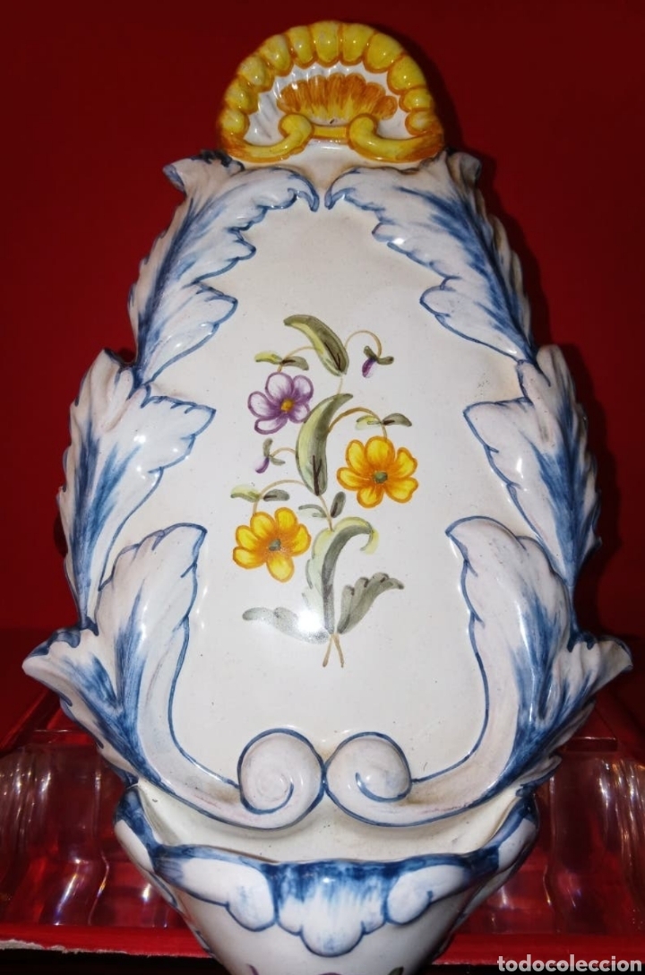 Antig&uuml;edades: BENDITERA - CERAMICA DE ALCORA - - Foto 4