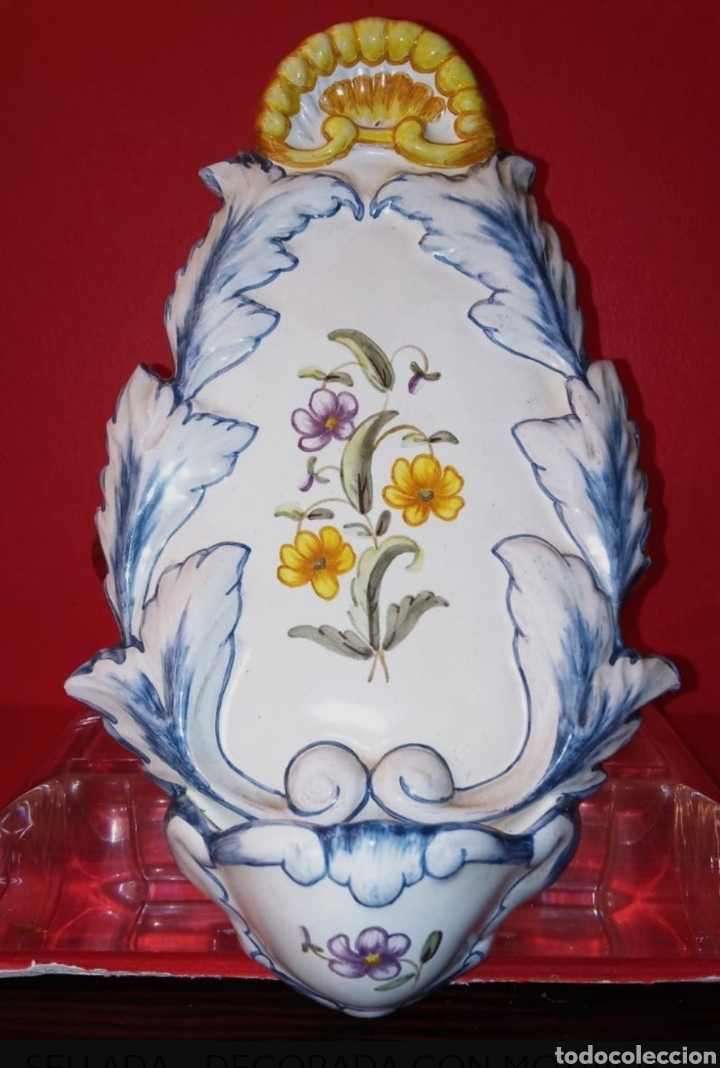 Antig&uuml;edades: BENDITERA - CERAMICA DE ALCORA - - Foto 1