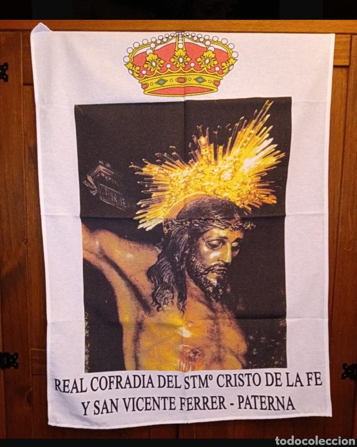 Antig&uuml;edades: MANTO CRISTO DE LA FE - 91 X 73 cm - Foto 2