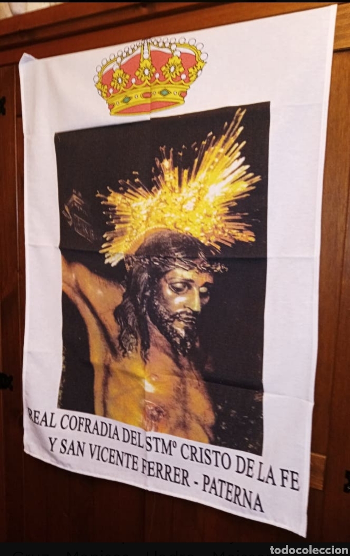 Antig&uuml;edades: MANTO CRISTO DE LA FE - 91 X 73 cm - Foto 4