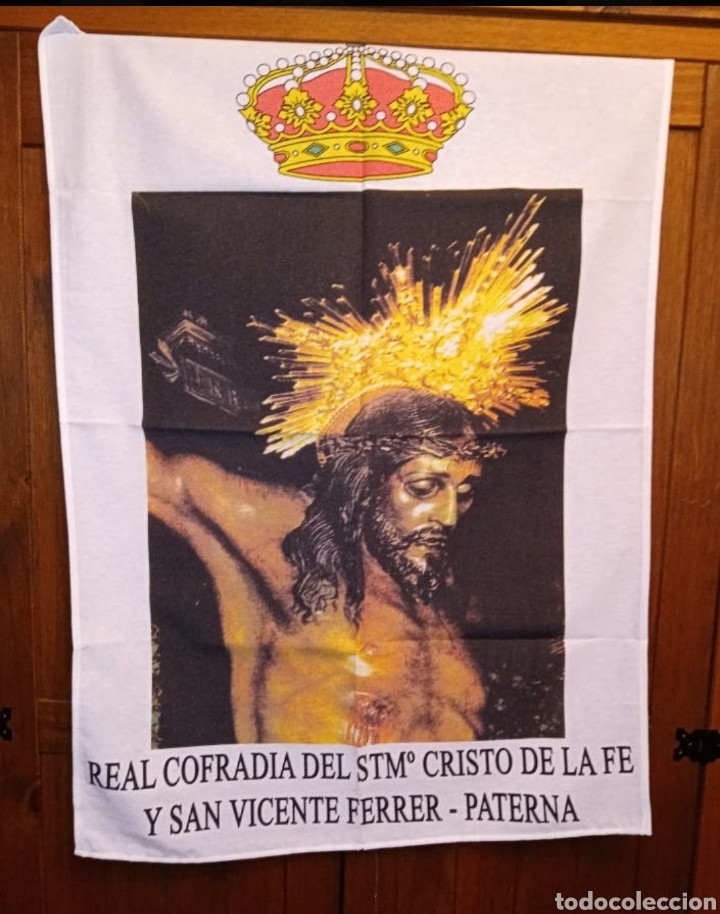 Antig&uuml;edades: MANTO CRISTO DE LA FE - 91 X 73 cm - Foto 1