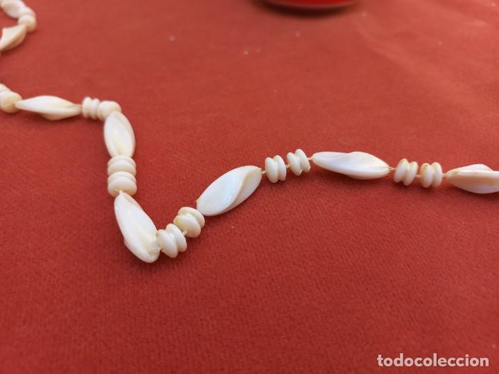 Antig&uuml;edades: collar baquelita blanca - Foto 3