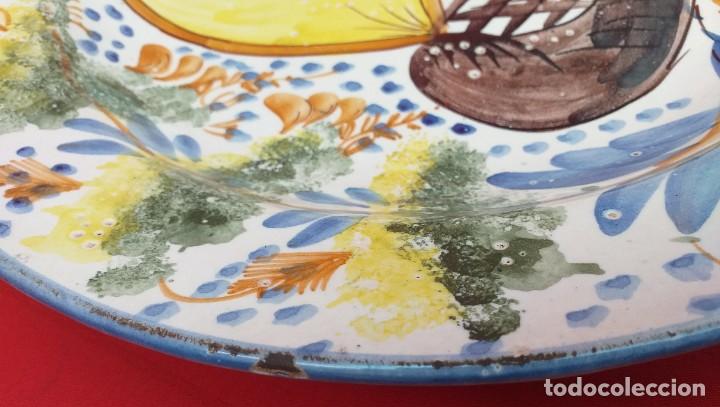 Antig&uuml;edades: GRAN PLATO DE CER&Aacute;MICA 34 CM - Foto 4
