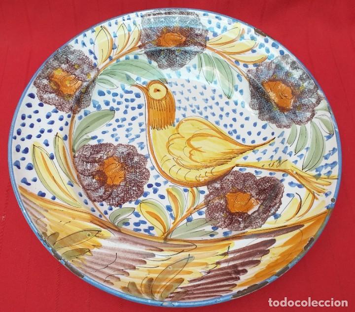 Antig&uuml;edades: GRAN PLATO DE CER&Aacute;MICA 34 CM - Foto 1