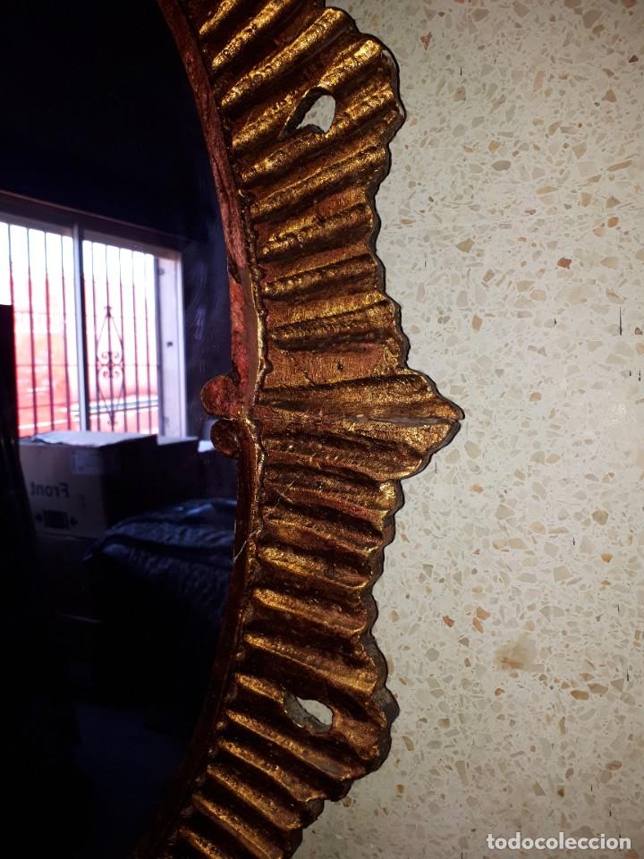 Antig&uuml;edades: Espejo sol de madera 1.10x85 - Foto 3