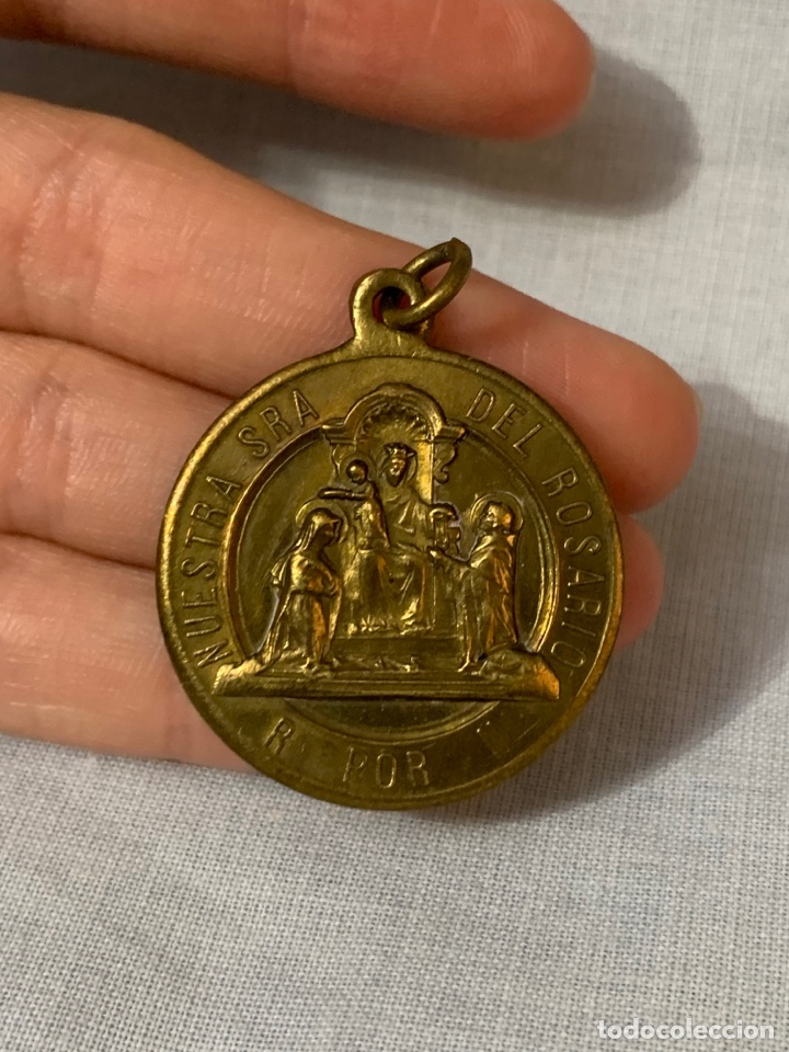 Antiquit&eacute;s: ANTIGUA MEDALLA NUESTRA SE&Ntilde;ORA DEL ROSARIO